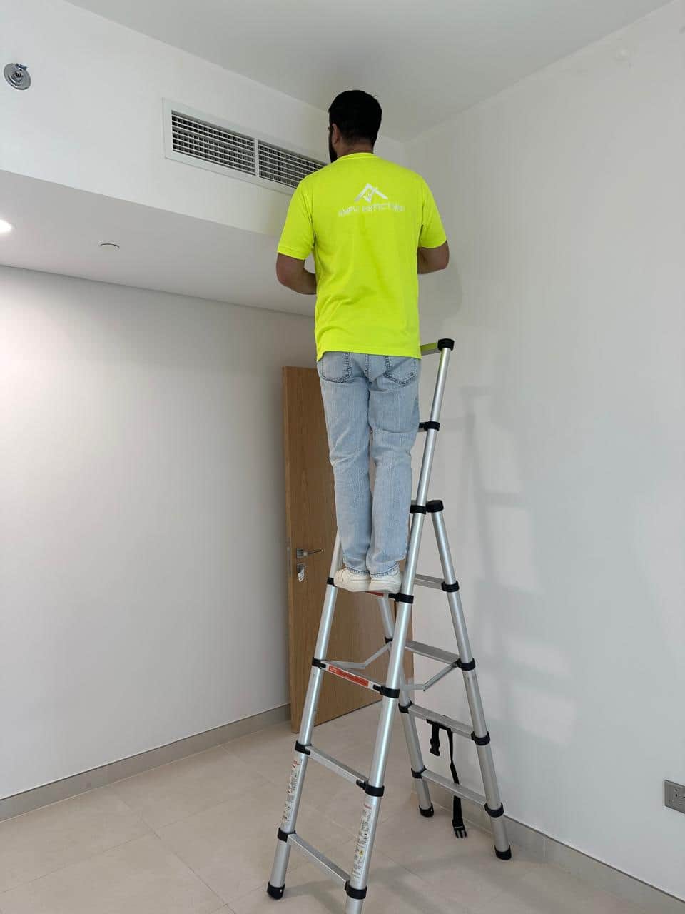 Certified inspector at work
