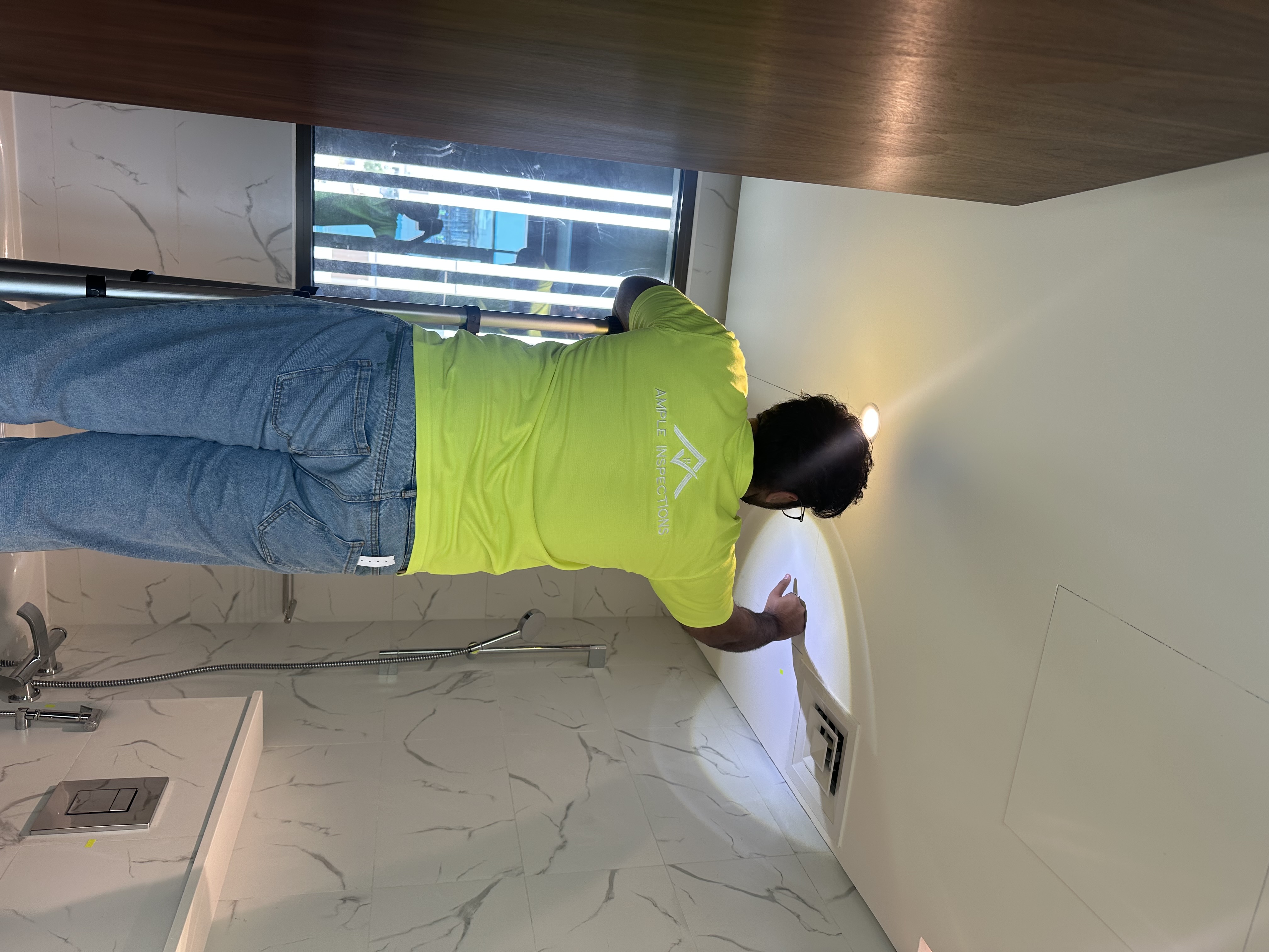 Villa snagging inspection in progress